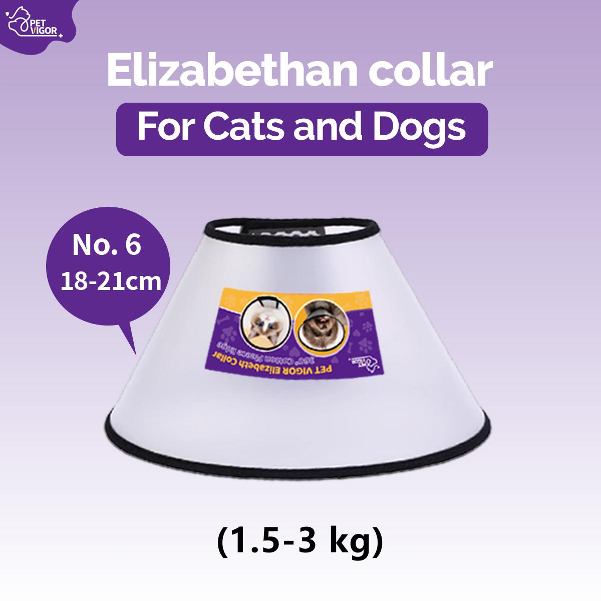 Pet Vigor Soft Adjustable Recovery Collar for Cats and Dogs