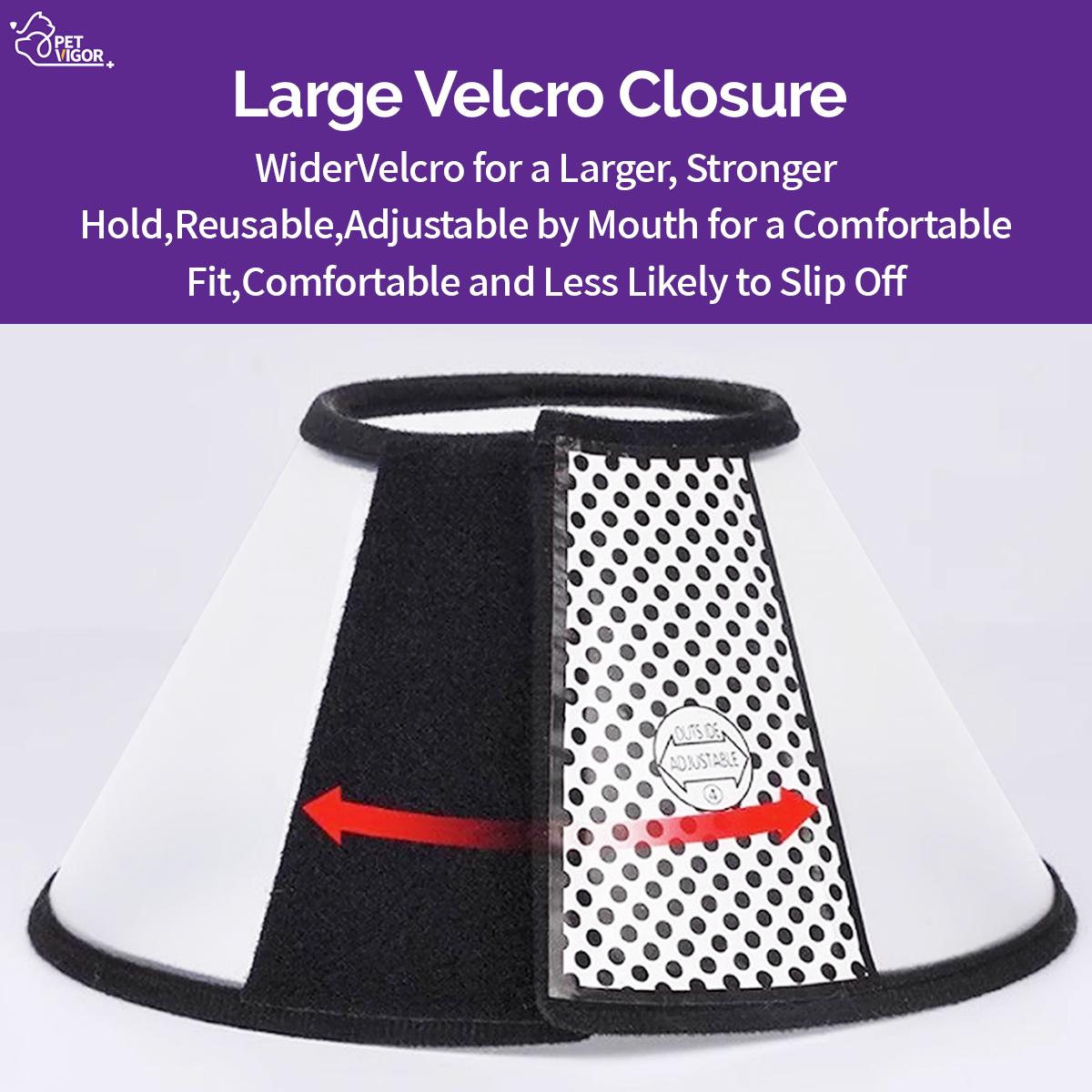 Pet Vigor Soft Adjustable Recovery Collar for Cats and Dogs