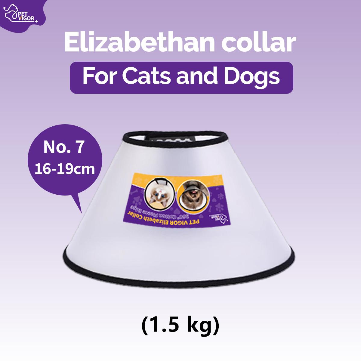 Pet Vigor Soft Adjustable Recovery Collar for Cats and Dogs