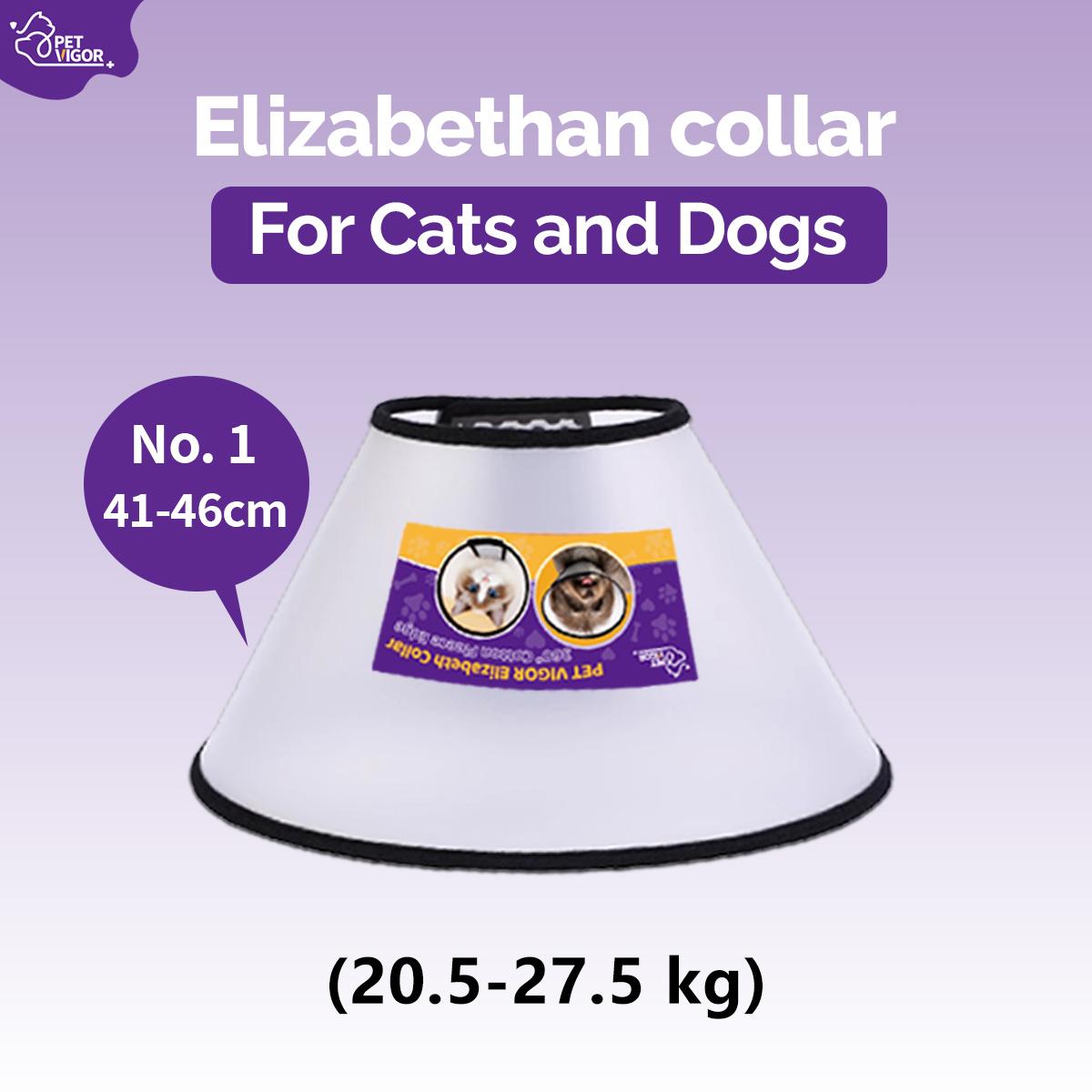 Pet Vigor Soft Adjustable Recovery Collar for Cats and Dogs