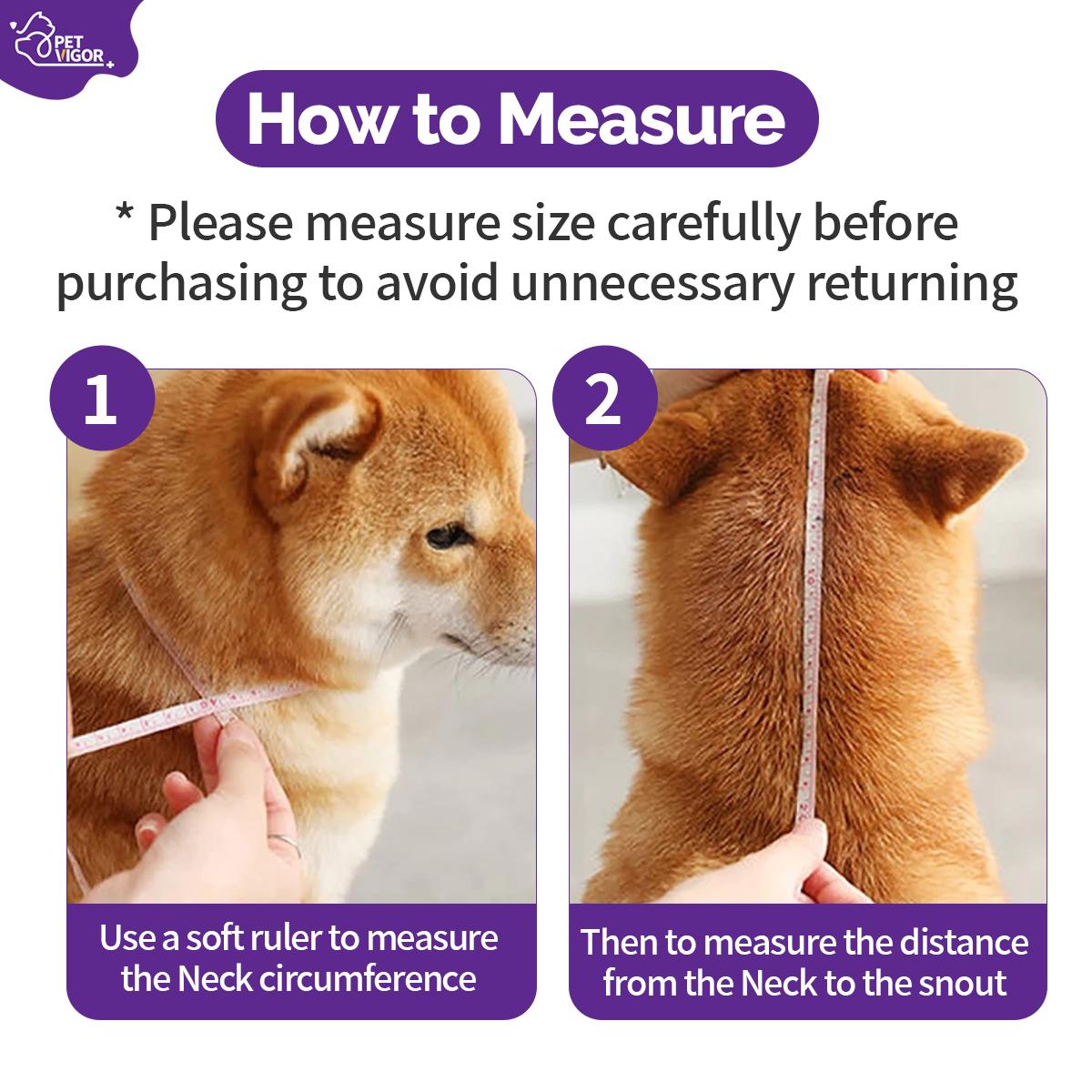 Pet Vigor Soft Adjustable Recovery Collar for Cats and Dogs