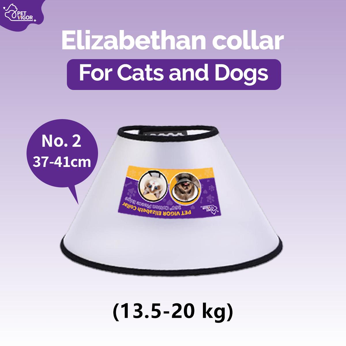 Pet Vigor Soft Adjustable Recovery Collar for Cats and Dogs